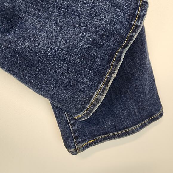 Levis Bold Curve Low Rise Bootcut Jeans Size 29" Blue Distressed Cowgirl Y2K - Picture 5 of 13